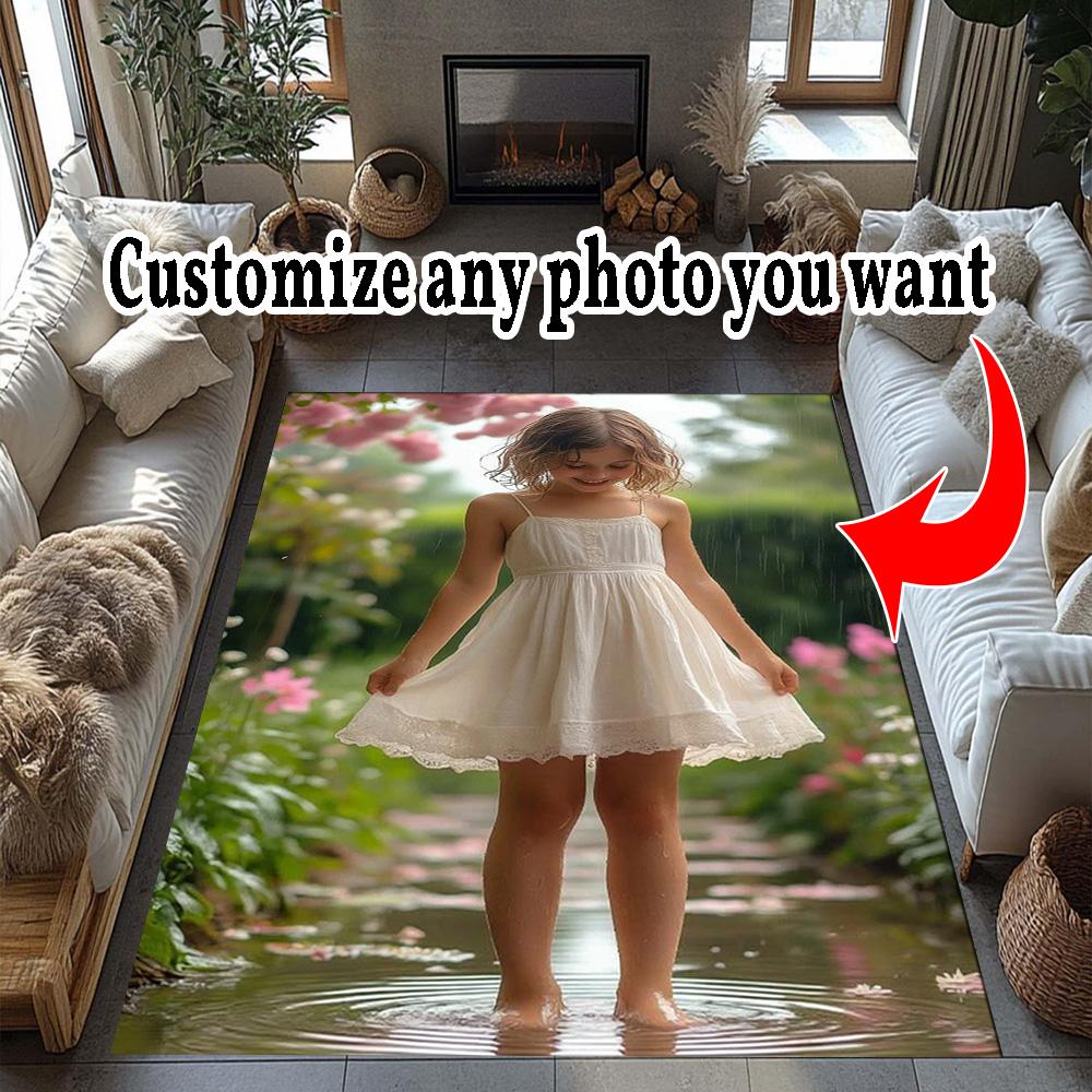 Customize Photo Customizable photos Floor Mat Suitable for Dormitory Kitchen Decorate room Foyer Antislip Carpet Anime Office Decor Gift for Festivals