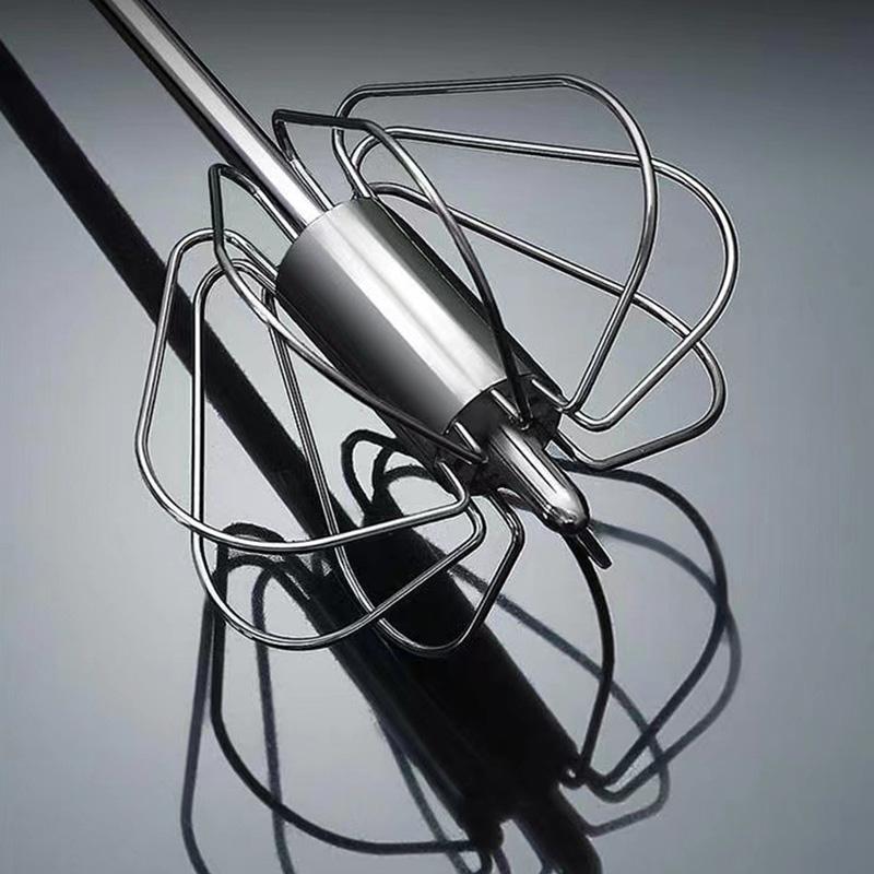 1 шт., неэлектрические инструменты для выпечки крема, экономия усилий, мешалка для яиц из нержавеющей стали, полуавтоматический венчик для яиц, ручной венчик для яиц