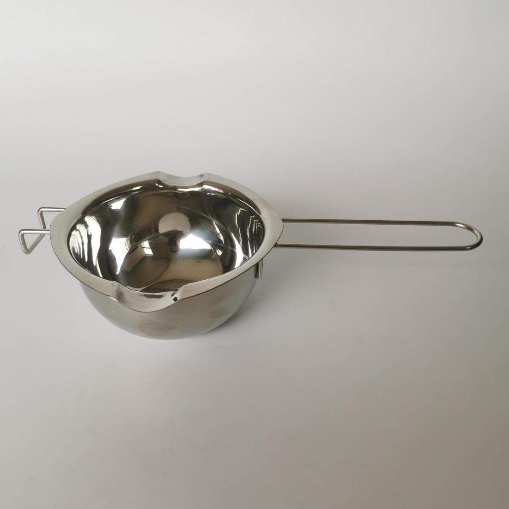 Набор для изготовления свечей из нержавеющей стали с двойным дном, палочкой для перемешивания и мерным стаканом