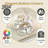 Photo Shoot Accessories Flower Cufflinks Faux Pearl Rhinestone Button Covers