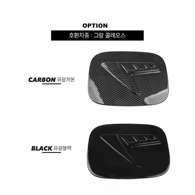 For Renault Grand Koleos 2024-2026 LHD ABS Exterior Fuel Tank Cap Protective Trim Cover Auto Accessories
