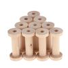 10 Pieces Wood Spool Empty Vintage DIY Roller Coils for Sewing Crafts Wire A