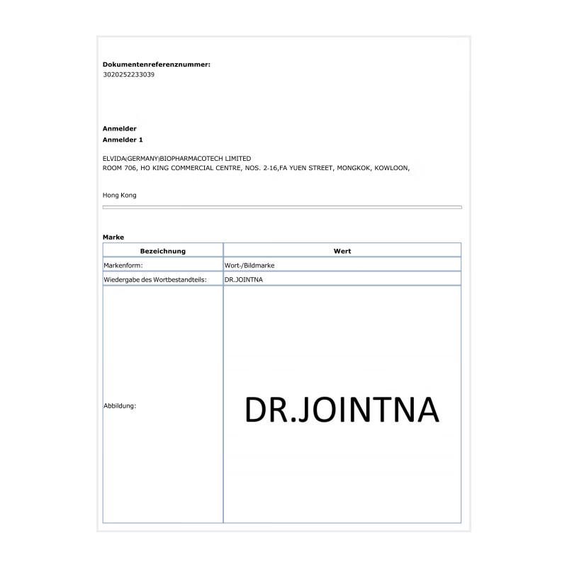 DR.JOINTNA Гель для облегчения боли в сухожилиях и суставах