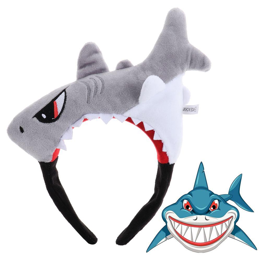 Праздничные сувениры для взрослых и детей, повязки на голову с акулами, повязка для волос с акулой, аксессуары для волос, повязки на голову для женщин