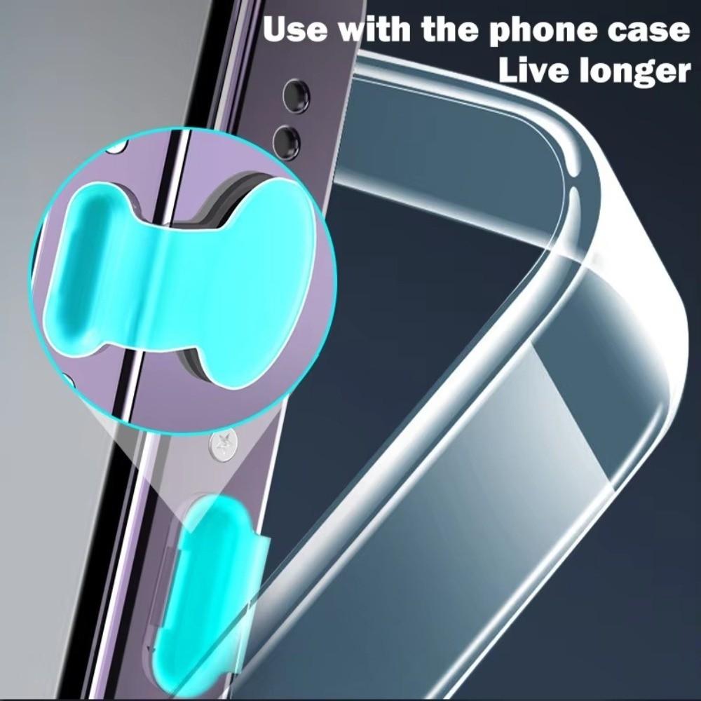 6PCS Dustproof Charging Port Dust Plug Luminous Port Protective Cover Tablet Accessories