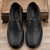 Слой Кожа Мужская обувь Осень Износостойкая и Противоскользящая Обувь для повара Повседневная Кожаная обувь Мужские Ноги Широкие Обувь Отца Обувь Отца Весенняя обувь