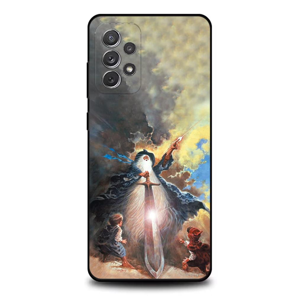 Чехол для телефона с изображением фильма Властелин Колец R-Кольца Для Samsung S25,S24,S21,S22,S23,S30,Ultra,S20,Plus,Fe,Lite,Note,10,9,5G Черный