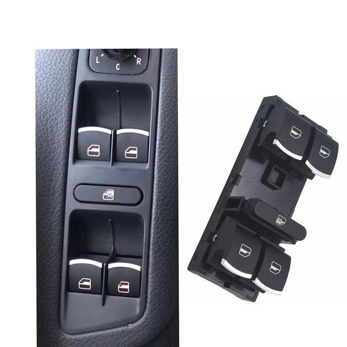 Bouton Interrupteur Leve-Vitre 5K4959857 pour VOLKSWAGEN POLO TIGUAN TOURAN PASSAT CC