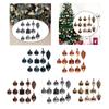 Christmas Tree Hanging Ornaments DIY Shatterproof Decorative Xmas Balls Baubles for Cafe Thanksgiving Festivals Holidays Wedding