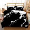 Metal Music Band M-Metallica Bedding Set Single Twin Full Queen King Size Bed Set Adult Kid Bedroom Duvet Cover Set Home Textile