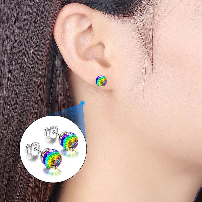 1Pair Magnetic Slimming Earrings Lose Weight Body Relaxation Massage Ear Studs