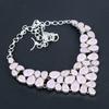 Pink Chalcedony Gemstone Handmade 925 Sterling Silver Necklace, Pink Chalcedony Silver Necklace For Wife, Unisex Necklace Party Waer Gift