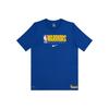 Nike Дышащая футболка с коротким рукавом и логотипом-буквой Unisex Golden State Warriors