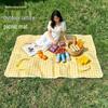 Ins Style Thickened Moisture-Proof Plaid Picnic Mat – Portable, Foldable Outdoor Ground Mat