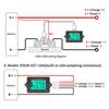 Single Screen Battery Coulomb Meter 8V to 120V Precise Amp Meter for Efficient Charging Management