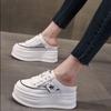 Super Thick-soled Fashion Bag Head Cool Slippers Women Wear Versatile Soft-soled White Shoes Summer Shoes