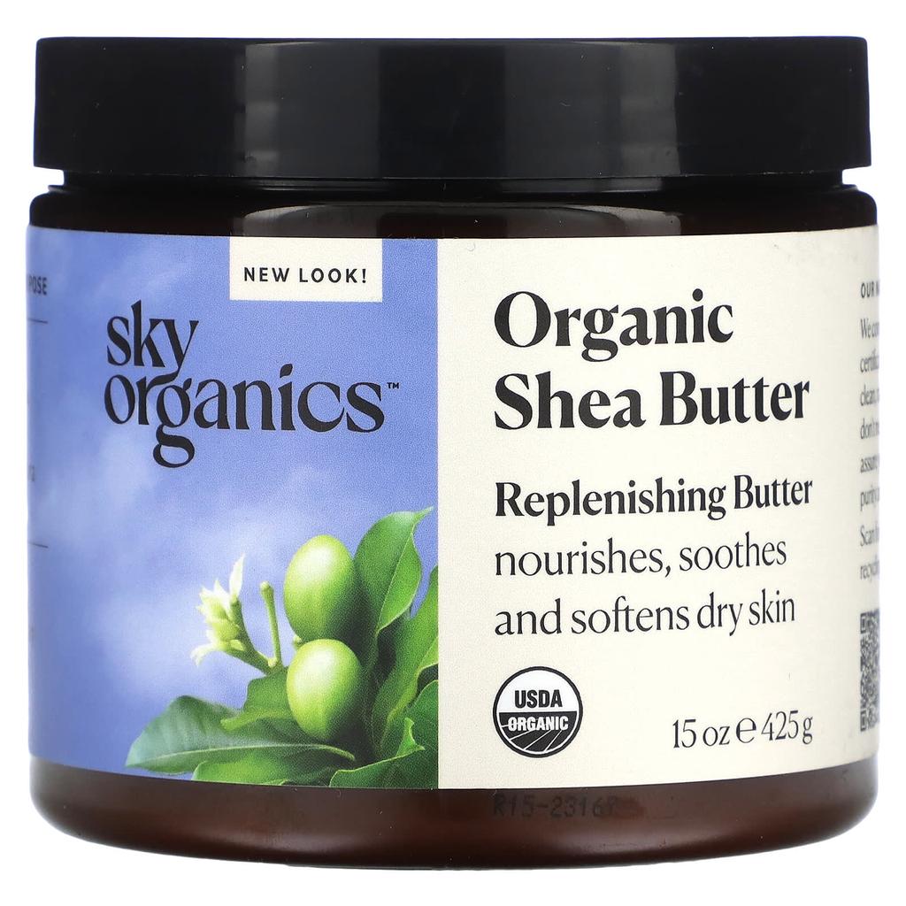 Sky Organics Organic Shea Butter, 15 Oz (425 G)