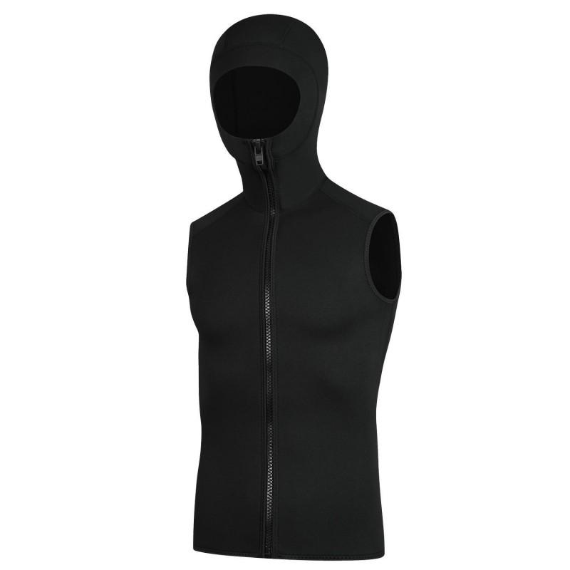 3mm Neoprene Hooded Wetsuit Vest Snorkeling Diving Surfing Warmth Protection Unisex Adult