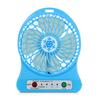 Portable Rechargeable LED Light Fan Cooler Mini Desk USB 18650 Battery Fan Box Fan Air Cooling Fan Fan for Stroller Table Fan