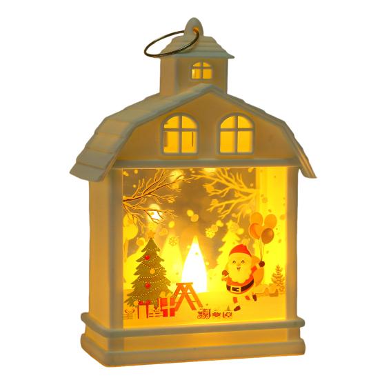Yousheng Christmas House Wind Light Нежный светодиодный ночник Снеговик Санта-Клаус Лось Элемент Создает атмосферу Окружающее освещение Подвесные украшения на окна