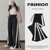 2024 Women's High-Waist Casual Wide-Leg Sports Pants for Spring and Autumn