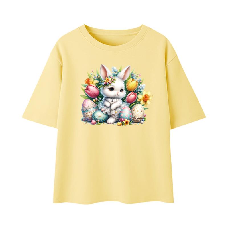 Пасхальный кролик, нашивка с утюгом на одежде, переводные цветы для одежды, моющаяся теплопередача, аксессуары для одежды «сделай сам», новинка