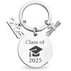 Stainless Steel School Graduate Pendant Gifts Engraved Commemorative Keyring  Celebrate Party