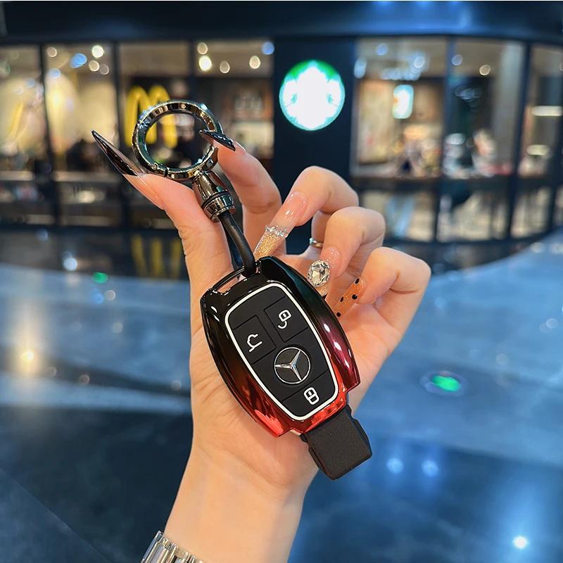 FA9For Mercedes Benz A C E S G Class GLC GLS W177 W205 W213 W222 X167 AMG Remote Car Key Case Cover Fob