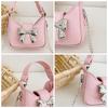 Детская милая сумочка, портативная сумка-кроссбоди с бантом