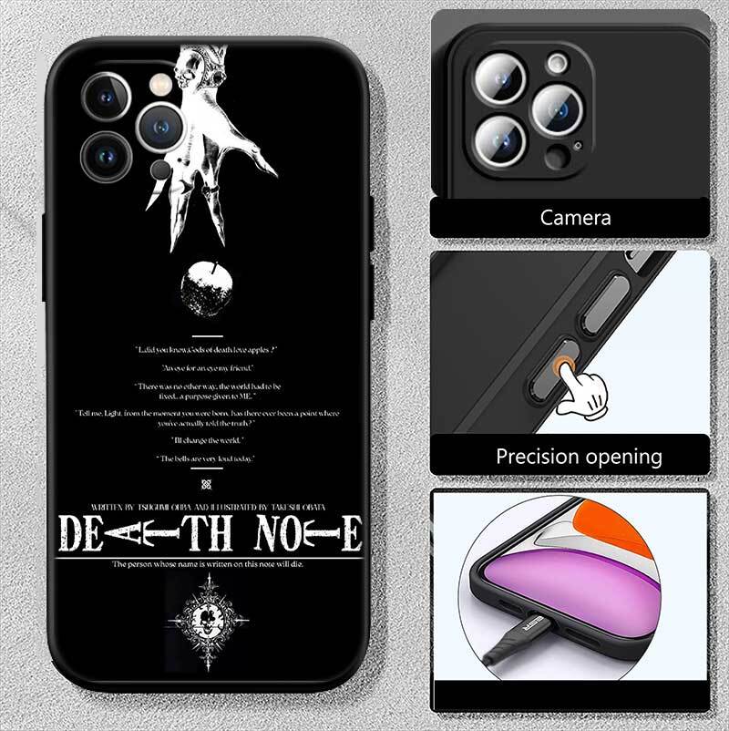Death Note Case for Samsung Note 20 10 S25 Plus Ultra Lite FE M20 M21 M30 M31 M51 A11 A26 A51 A52 A53 A56 A70 A71 A72 A73