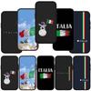 For iPhone 16 15 X XR Samsung Galaxy S24 S23 Plus Xiaomi Redmi Note 13 12 11 Pro Max 9 10 14 OPPO Huawei Cover Italy Italia National Flag Phone Case