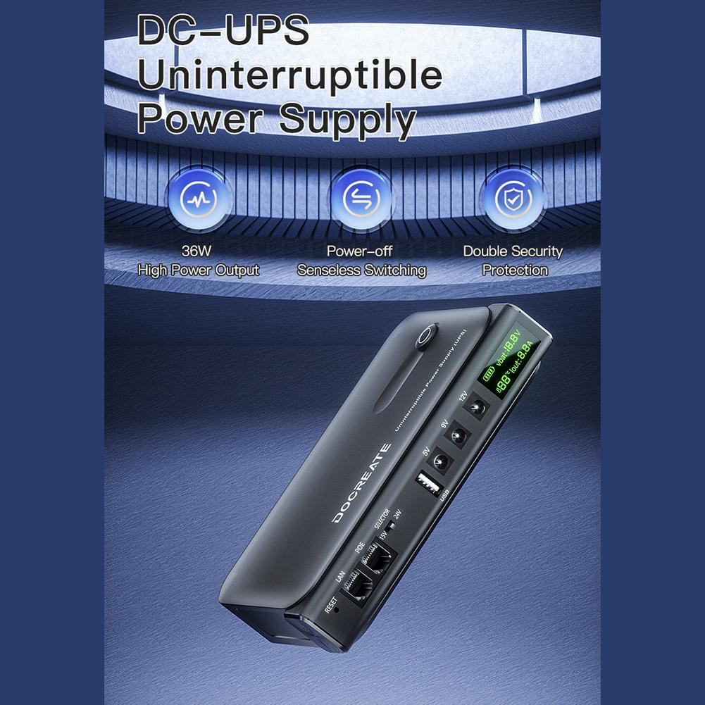 Цифровой ИБП DC1036L, блок питания 36 В с защитой от перегрева и несколькими выходными напряжениями для роутера и сетевых устройств