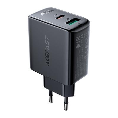 Сетевое зарядное устройство USB-C USB 32 Вт PPS PD QC 3.0 AFC FCP Черное
