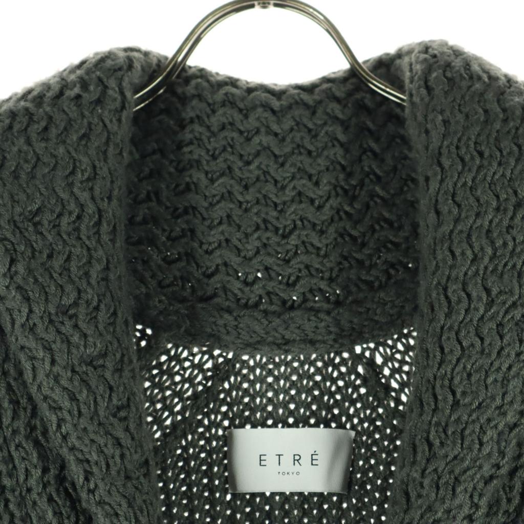 ETRE TOKYO Вязаное пальто с длинным рукавом F серый UNITED ARROWS united arrows Женское Б/У