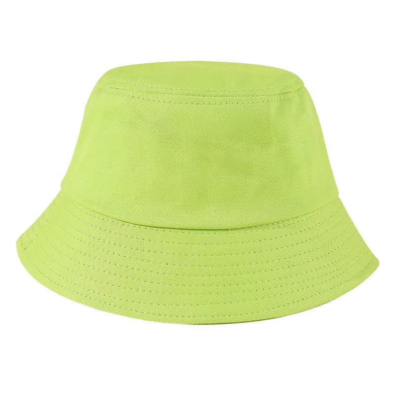 Custom Adult Cotton Bucket Hat Sublimated and Embroidered Wide Brim Round Hat for Summer Outdoor Use Solid Casual Style