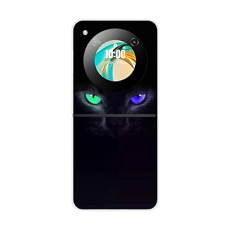 Чехол для ZTE Nubia Flip NX724J Модный Расписной Прозрачный Жесткий ПК Складной Для ZTE Libero Flip 5G A304ZT Прозрачная Крышка Телефона Funda