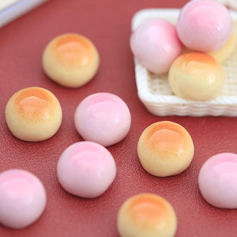 DIY Finger Bun Моделирование еды Play Cream Клей Смолы Аксессуары для волос Веревка и шпилька Украшения