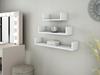 Ex3 Small White Hanging Shelf, Set Of 3 Shelves