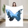 Life is Strange Butterfly Fuzzy Blanket Game Awesome Throw Blankets for Home Hotel Sofa  150*125cm Rug Piece