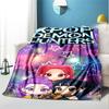 KPop Demon Hunters Pattern Blanket for Home Decoration, Bed, Sofa, Car Travel, Camping, Suitable for All Seasons, Birthday Christmas Gift