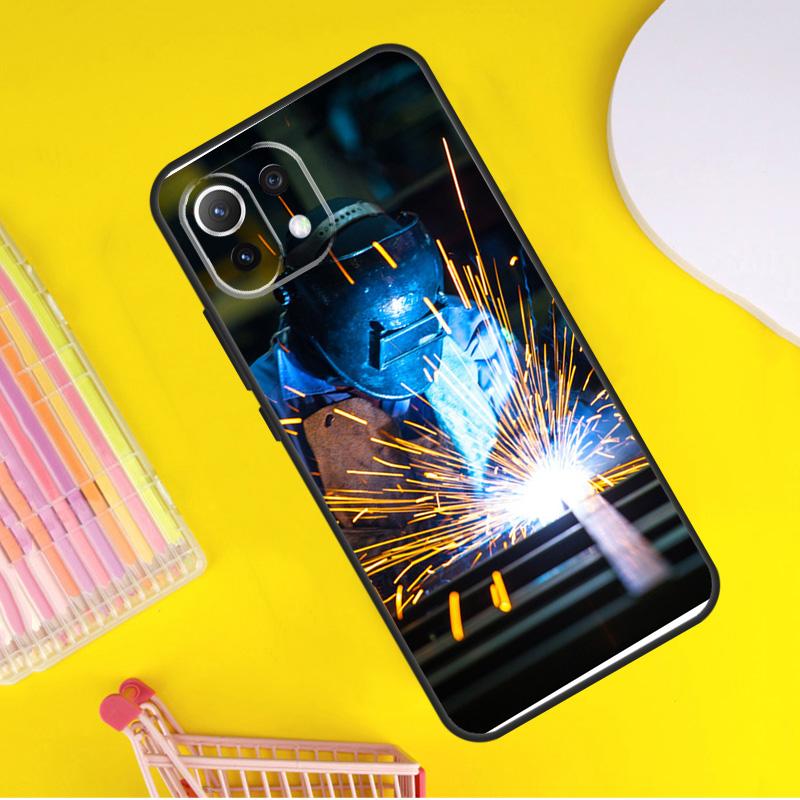 Сварщик Сварка Горячий Металл Рабочий Чехол Для Xiaomi 13 14 Ultra 11T 12T 13T 14T Pro POCO X7 Pro X3 X5 F3 F5 F6 M6 X6 Pro Чехол