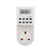 UK Plug Digital Timer Switch Multi-functional Digital Display Electronic Timer Outlet Wall Plug-in Energy Saving Timer