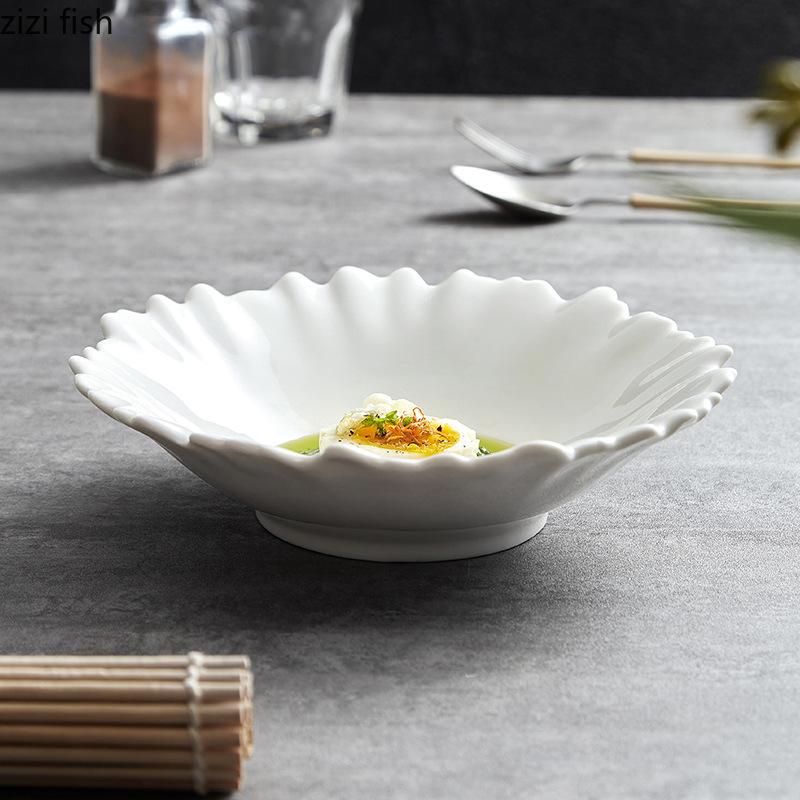 Необычная керамическая миска Фруктовая тарелка Салатницы Обеденная тарелка Миска для лапши Супницы Десертные тарелки Блюдо для димсамов Тарелки для сашими