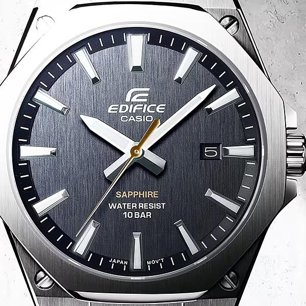 Casio Мужские часы EDIFICE EFR-S108DJ-1AJF [EDIFICE 3-стрелочные аналоговые мужские с металлическим ремешком] круглые серебристые