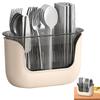 3-секционный держатель для столовых приборов 3-секционный органайзер Caddy Box для приготовления пищи Прозрачный держатель для столовых приборов и столового серебра