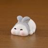Cute Easter Rabbit Figurine Miniatures Delightful Look Suitable for Home or Office Display Fairy Garden Accessories