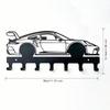 Metal Racing Car Key Holder Wall Decor Storage Rack