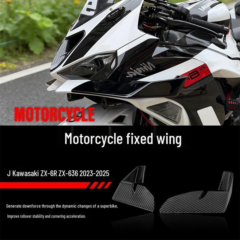 Модифицированный ветровик для мотоцикла Kawasaki ZX-6R/ZX-636 2023-2025, элемент обтекателя