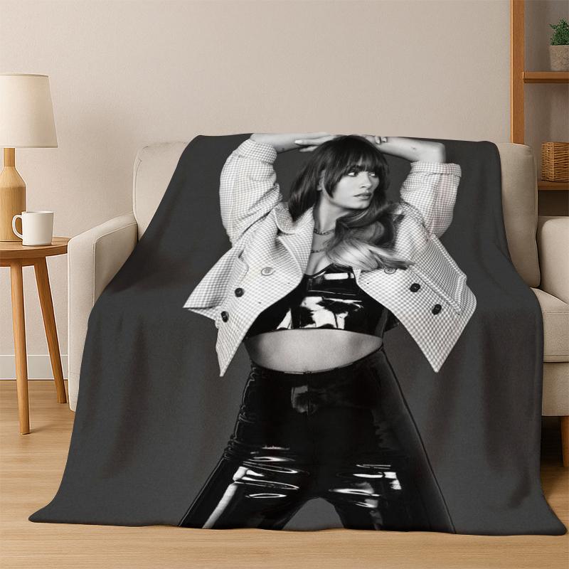 Cute Aitana Spanish Singer Flannel Blanket Soft Warm Blanket Throw Blanket for Bedroom Living Room Bed Travel Picnic Gift kids