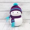 Вязаный снеговик (SS) фиолетовый